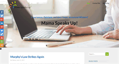 Desktop Screenshot of mamaspeaksup.com